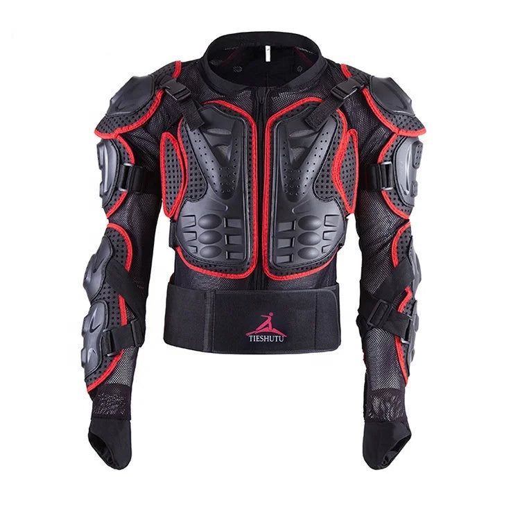 Breathable Mesh Cloth Hard PE Shell Professional Off-Road Protector Motorcycle Full Body Armor Jacket