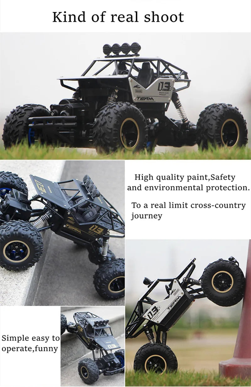 ZWN 1:12 / 1:16 4WD RC Car With Led Lights 2.4G Radio Remote Control Cars Buggy