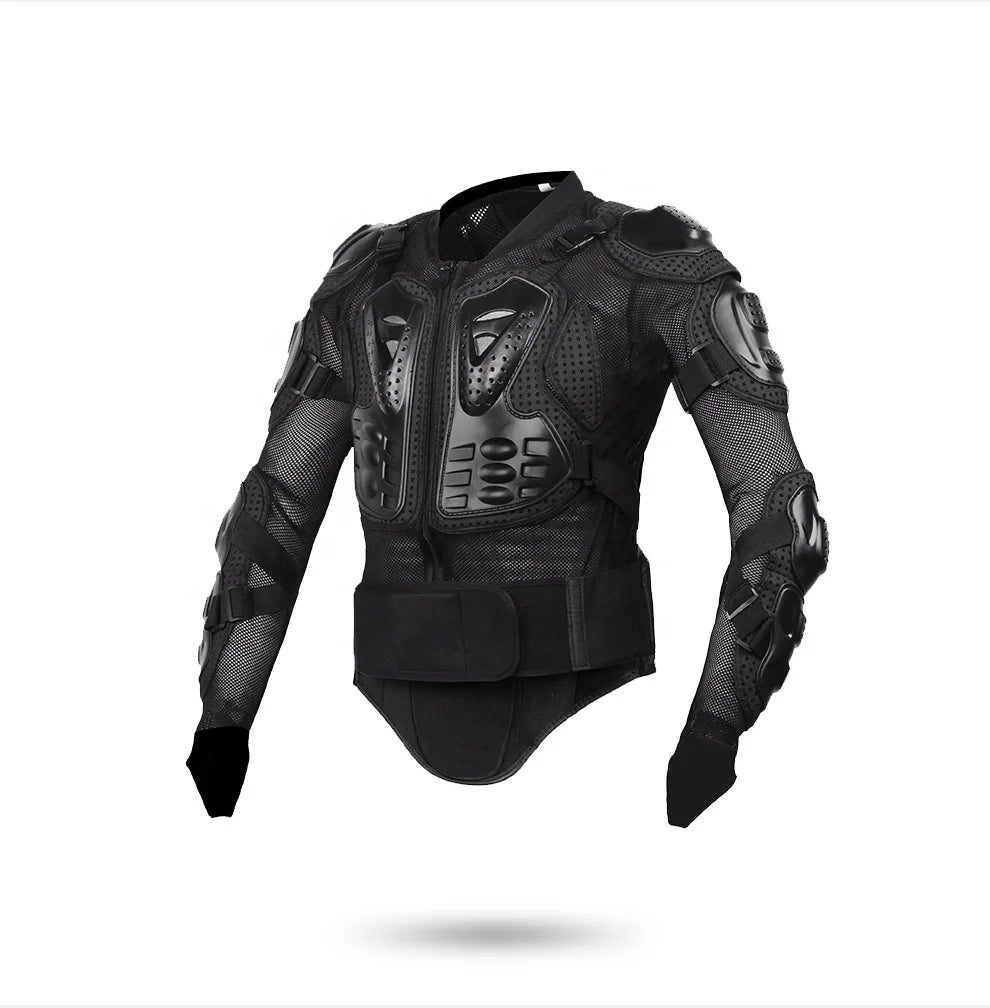 Breathable Mesh Cloth Hard PE Shell Professional Off-Road Protector Motorcycle Full Body Armor Jacket