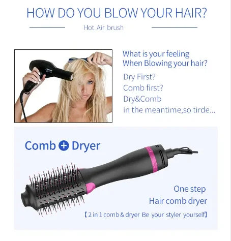 Top Seller Black EU Plug 3 in 1 Professional Hair Comb