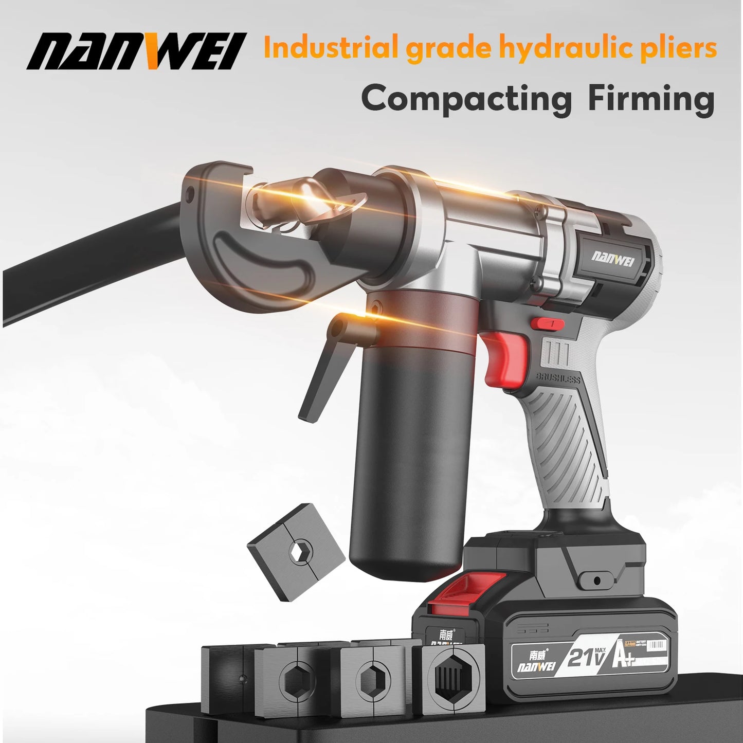 NANWEI Fast Crimping Cordless Electric Hydraulic Pliers