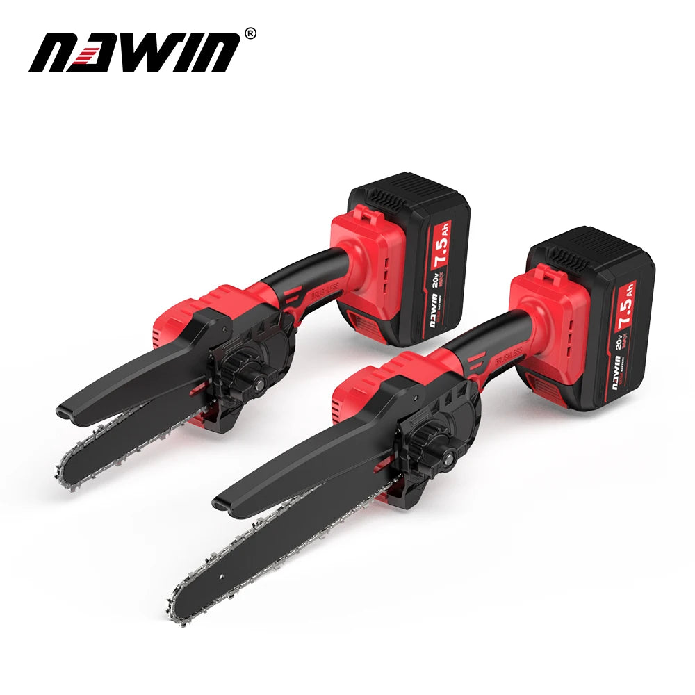 NAWIN 6" Brushless Handheld Lithium Electric Chain Saw