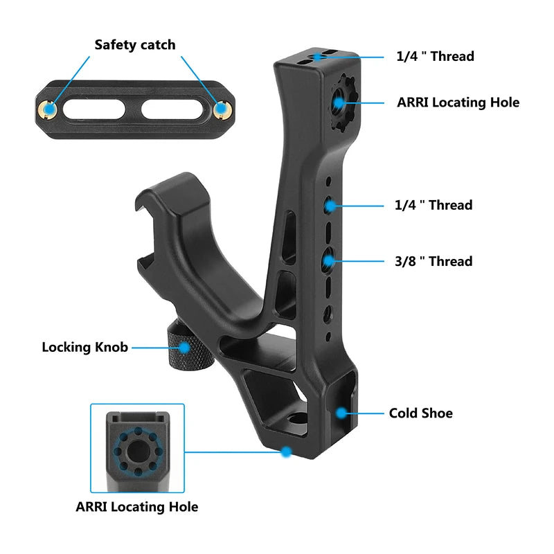 CAMVATE 70mm NATO Safety Rail Aluminum Top Handle Grip
