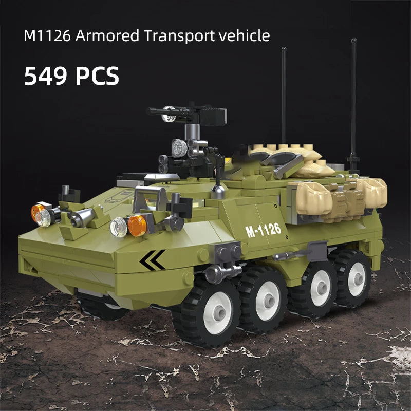 549PCS World War WW2 German Military M1126 Armored Transport