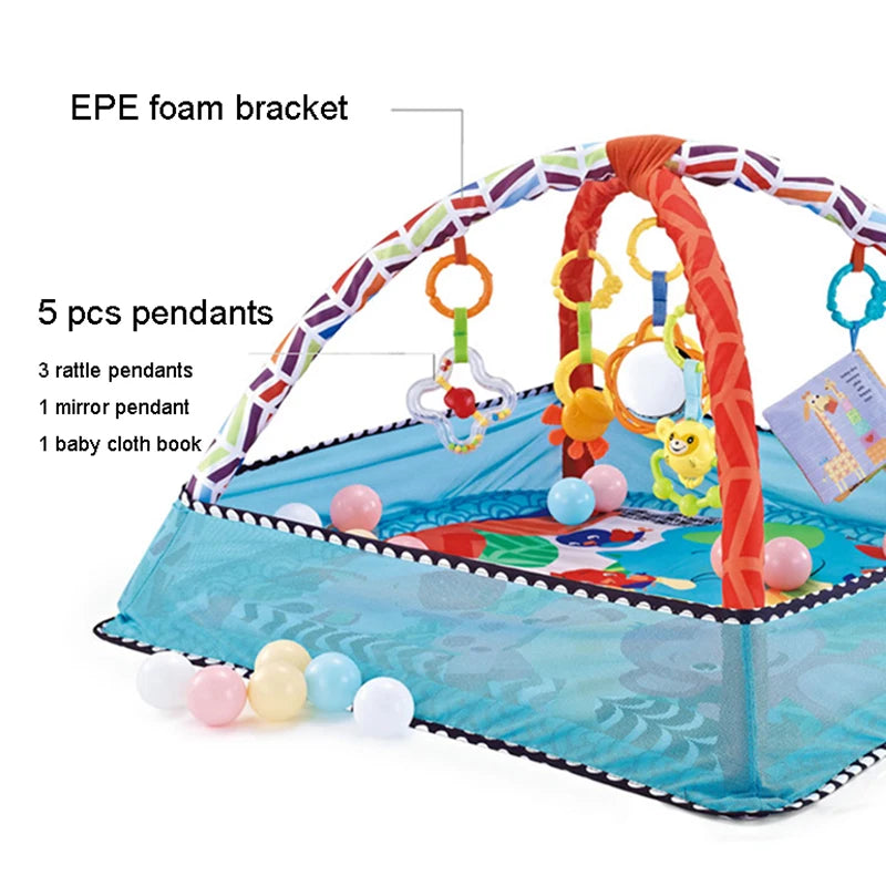 Multifunctional Fitness Frame Round Play Crawling Mat