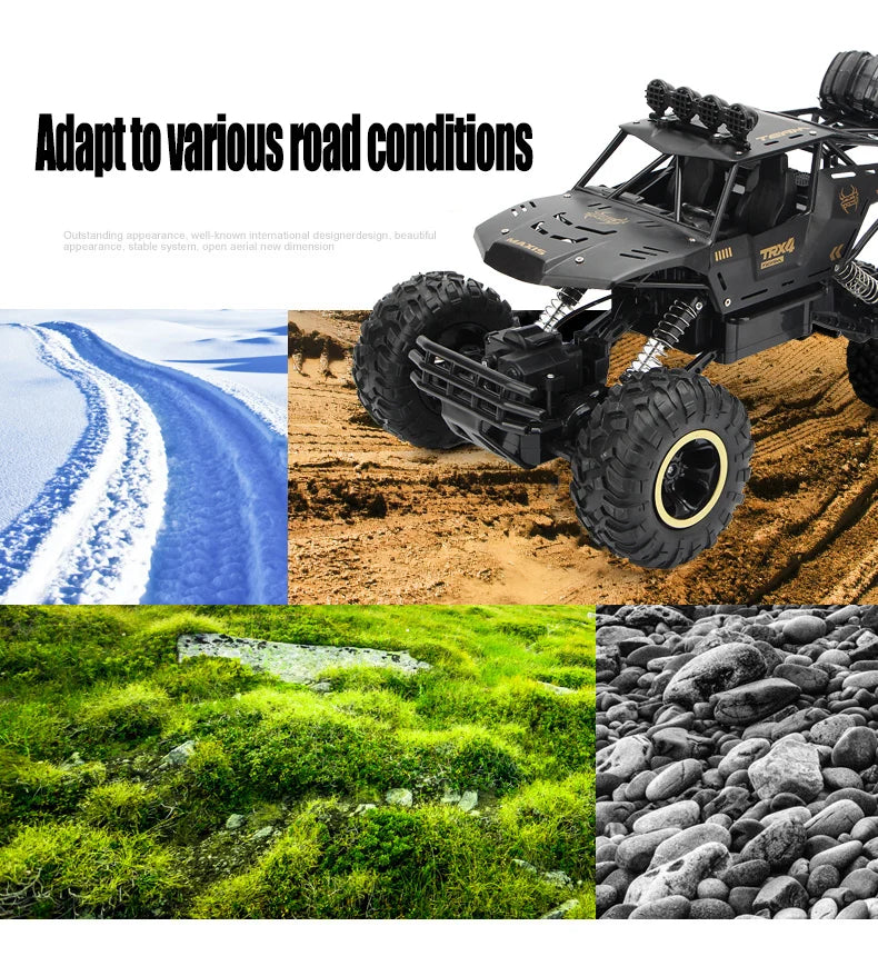 ZWN 1:12 / 1:16 4WD RC Car With Led Lights 2.4G Radio Remote Control Cars Buggy
