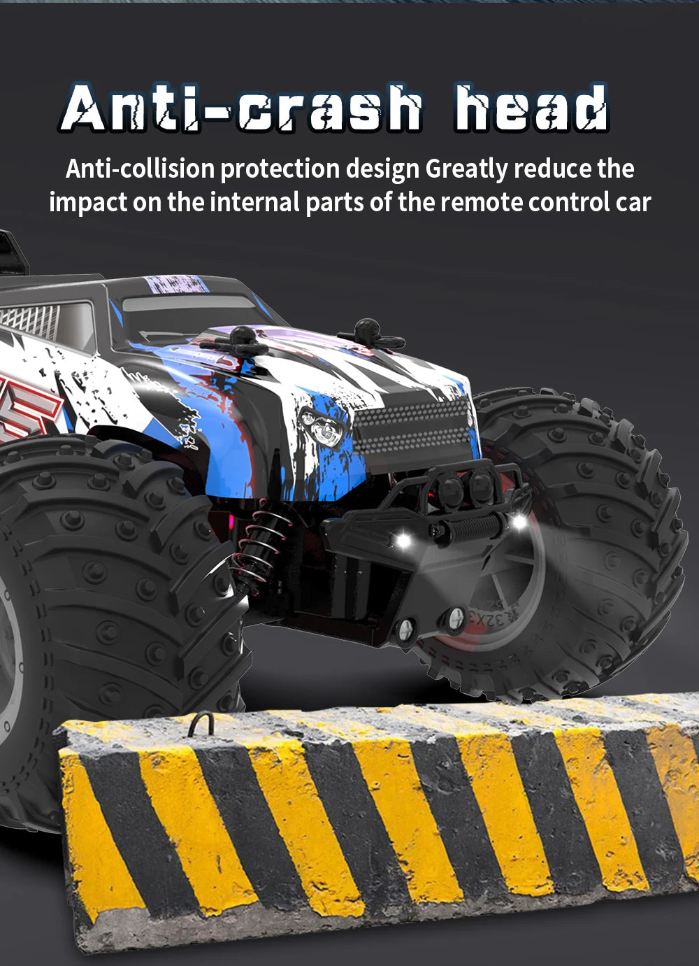 HOSHI JJRC Q175 RC Cars 1:18 Big Wheel 2.4GHz 2WD RC Monster Truck