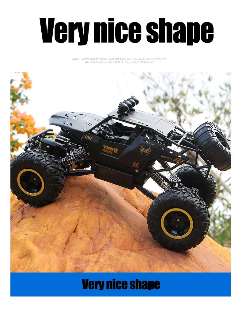 ZWN 1:12 / 1:16 4WD RC Car With Led Lights 2.4G Radio Remote Control Cars Buggy