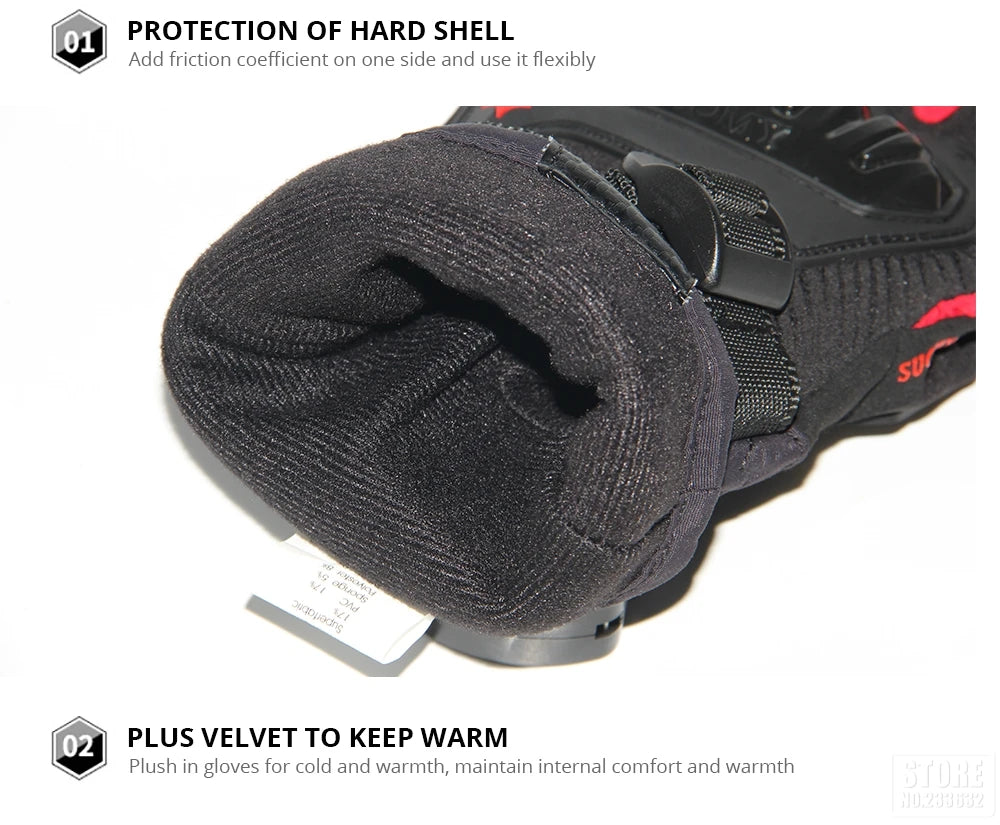 Motorcycle Gloves Windproof Waterproof Guantes Moto Men Motorbike Riding Gloves