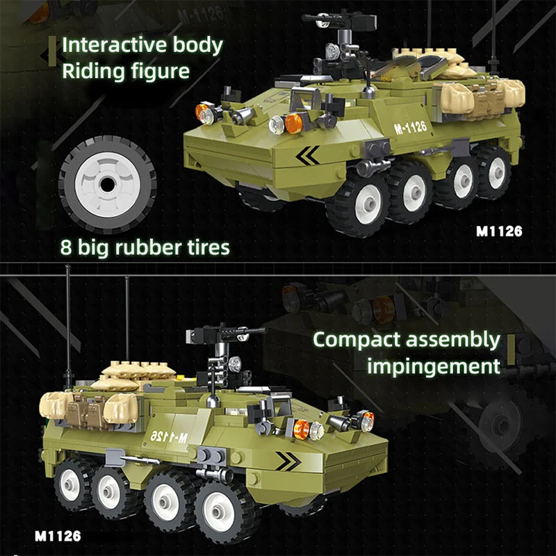 549PCS World War WW2 German Military M1126 Armored Transport