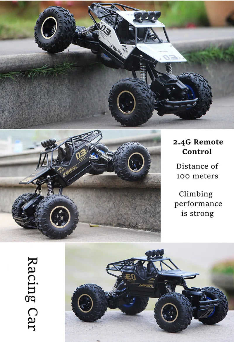 ZWN 1:12 / 1:16 4WD RC Car With Led Lights 2.4G Radio Remote Control Cars Buggy