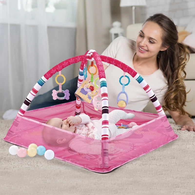 Multifunctional Fitness Frame Round Play Crawling Mat