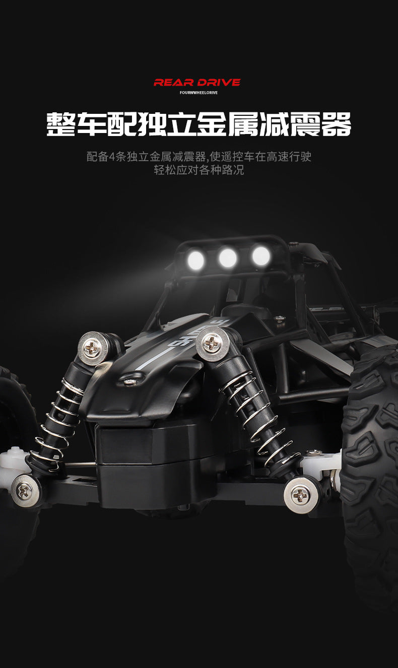 New RC Car 1:16 2WD with LED Light 2.4G 20KM/H High Speed Off-Road Climbing Remote Control Car