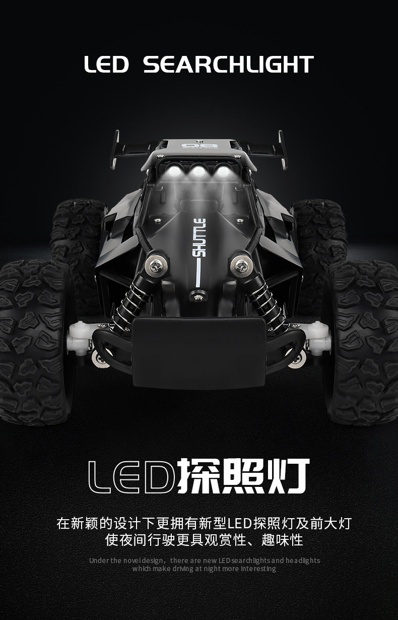 New RC Car 1:16 2WD with LED Light 2.4G 20KM/H High Speed Off-Road Climbing Remote Control Car