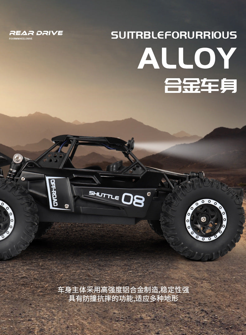 New RC Car 1:16 2WD with LED Light 2.4G 20KM/H High Speed Off-Road Climbing Remote Control Car