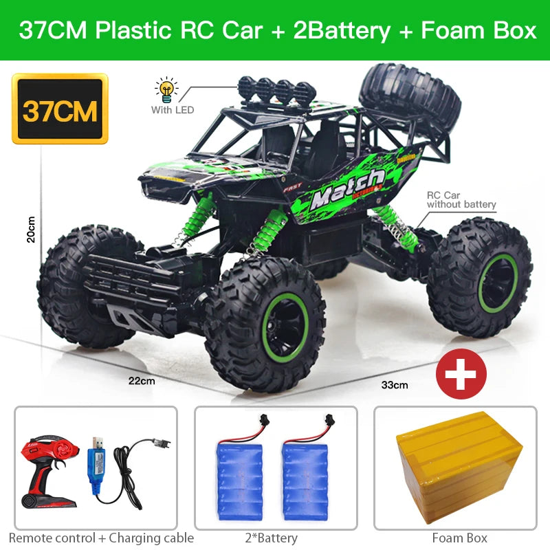 ZWN 1:12 / 1:16 4WD RC Car With Led Lights 2.4G Radio Remote Control Cars Buggy