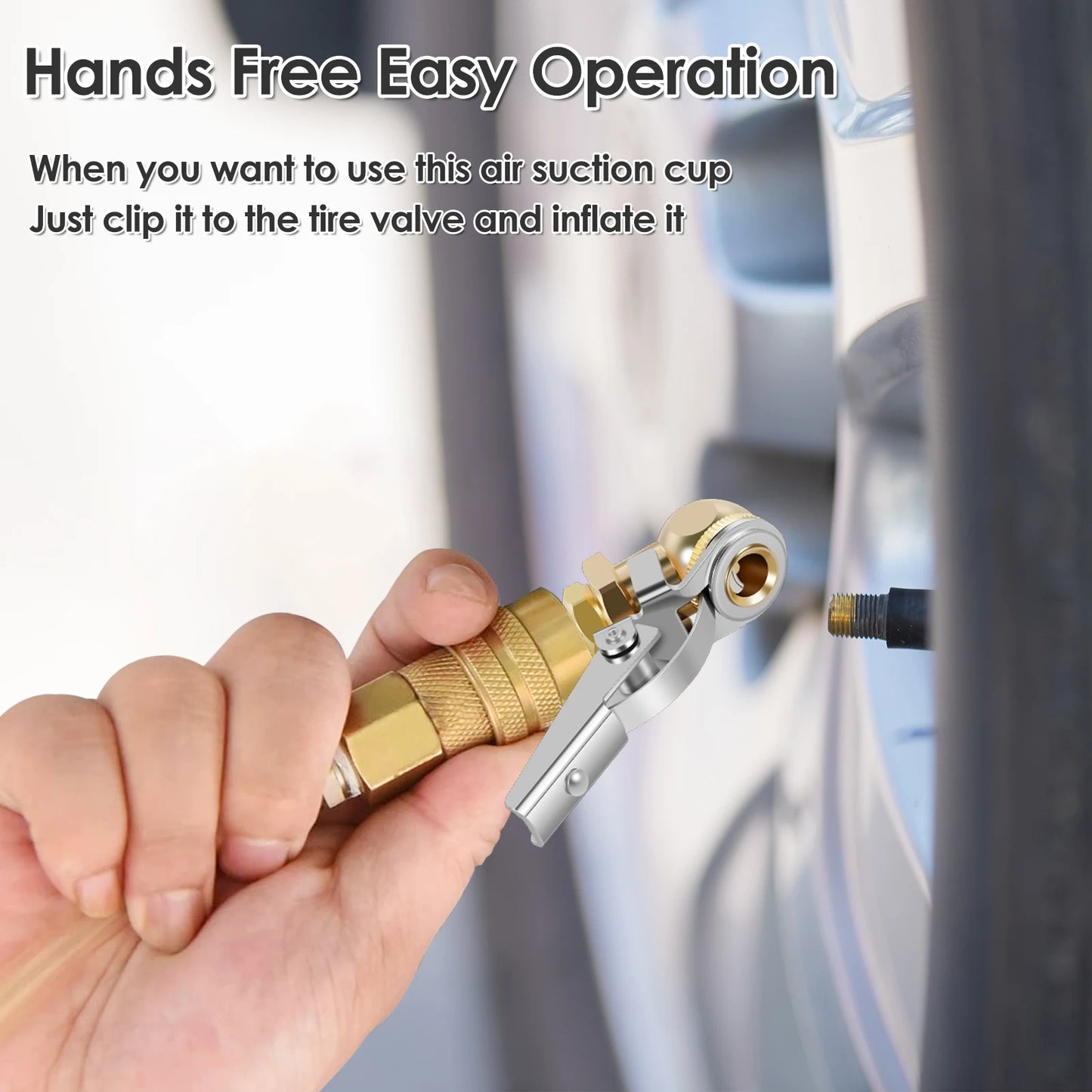 Car Tire Air Chuck Inflator Pump Valve Connector