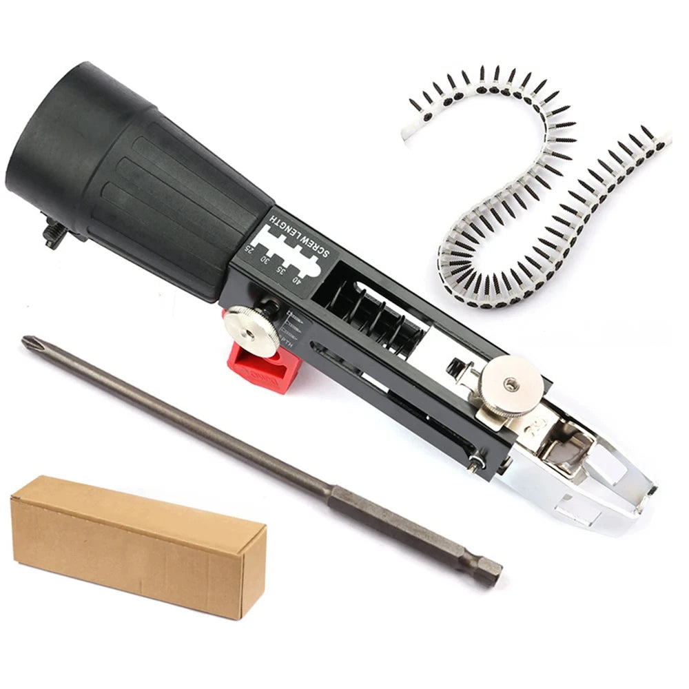 Automatic Screw Driver Chain Nail Gun Adapter Electric Drill Nozzle