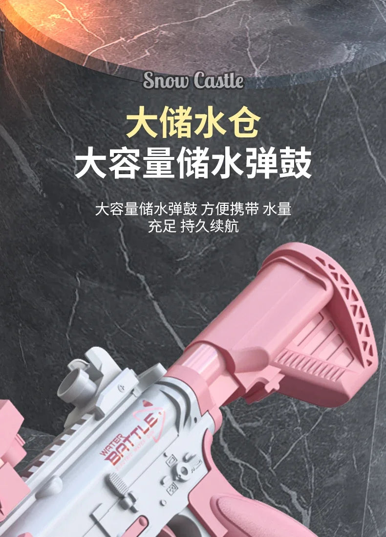 Electric Water Gun M416 Pistol Shooting Lighting Toy Gun