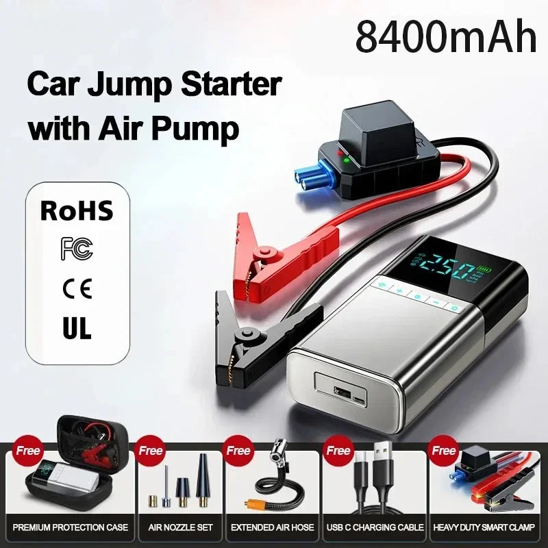 New Car Jump Starter Air Pump Power Bank