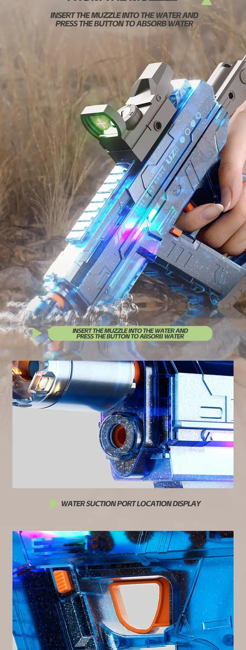 UZI Electric Water Gun Toys