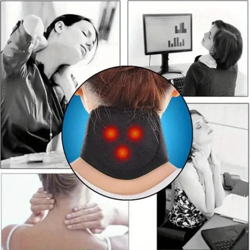 Self-Heating Magnetic Neck Support Brace
