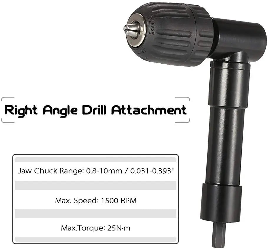90 Degree Professional Right Angle Bend Extension 0.8-10mm Cordless Drill