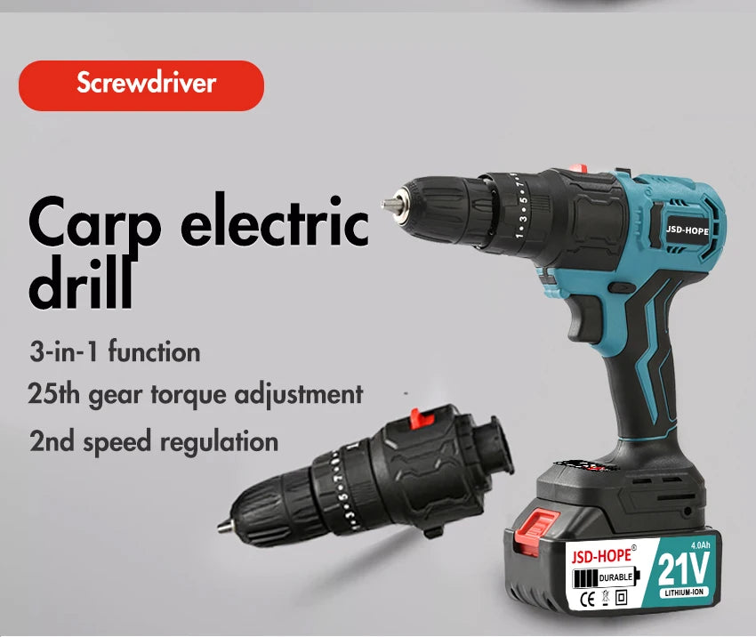 Hand drill hammer drill to household electric hammer