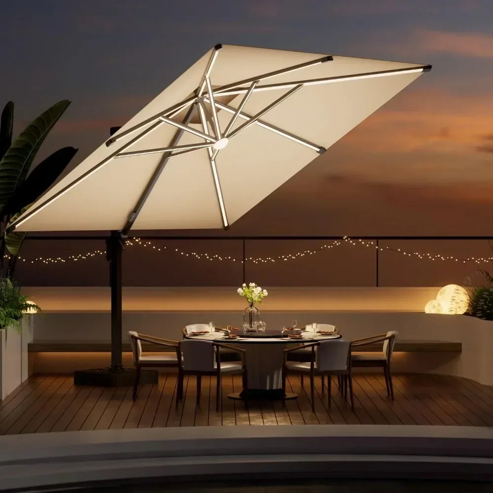 10 FT Cantilever Outdoor Patio Umbrellas