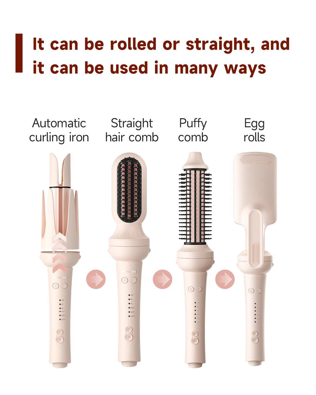 Auto Rotating Ceramic Hair Roller Professional Curling Iron