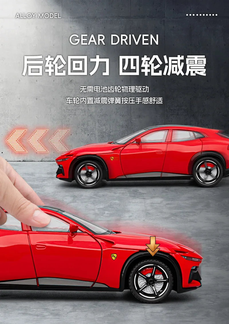 1: 22 pull FVU simulation alloy sports car model