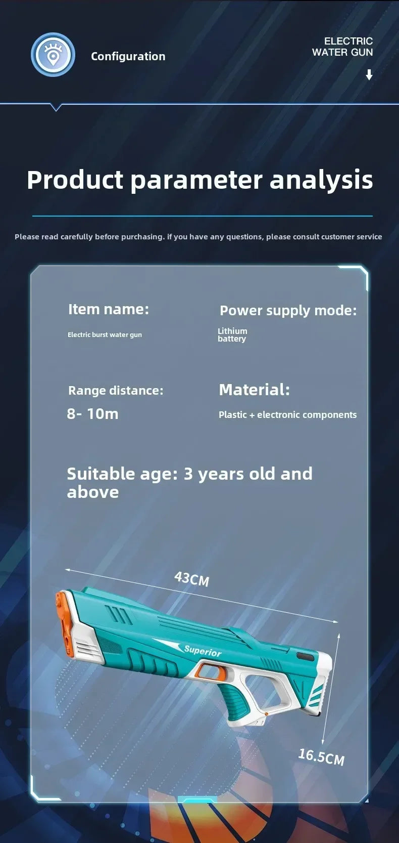 New Children Electric Water Gun