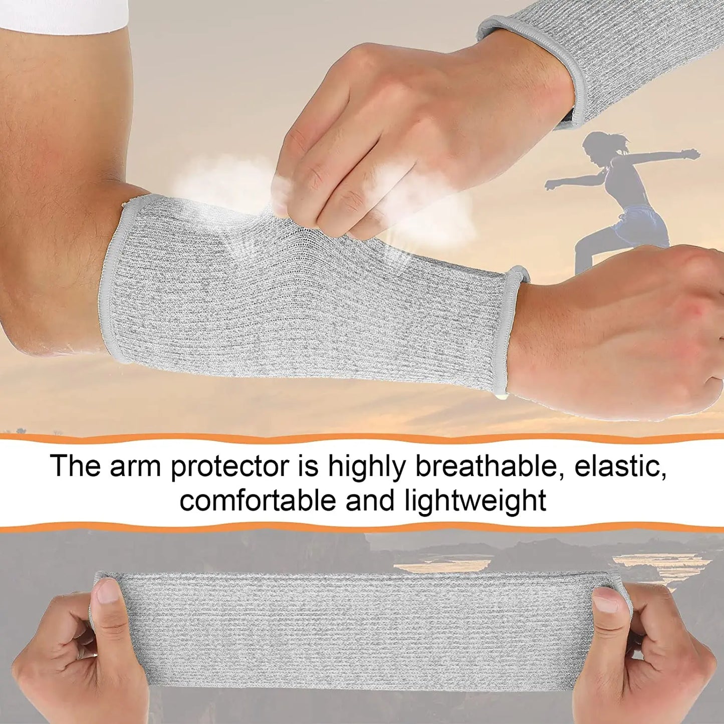 1pcs Level 5 HPPE Outdoor Work Safety Arm Guard Sleeve