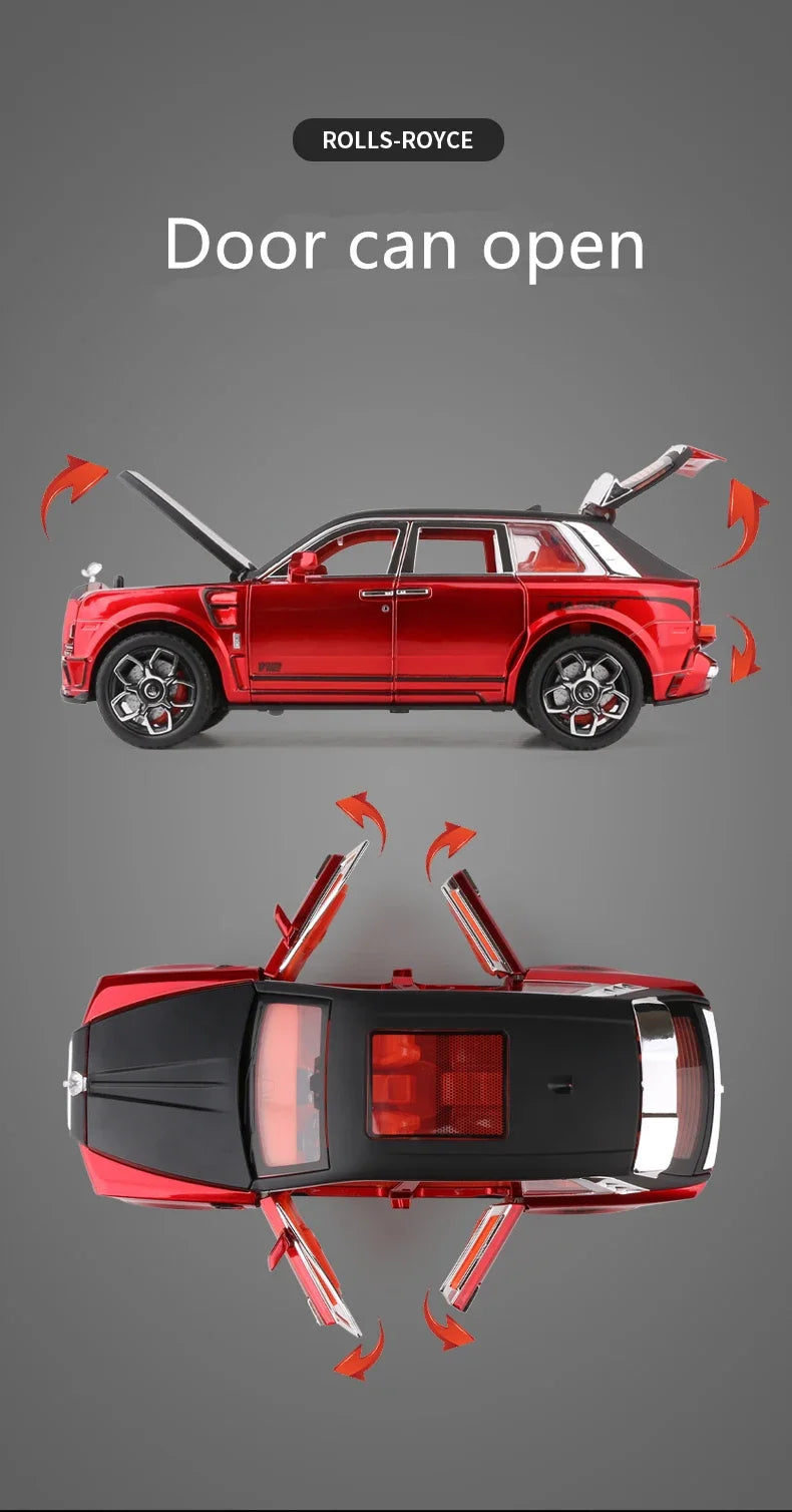 1:24 Rolls Royce Cullinan Masory SUV Alloy Luxy Car Model