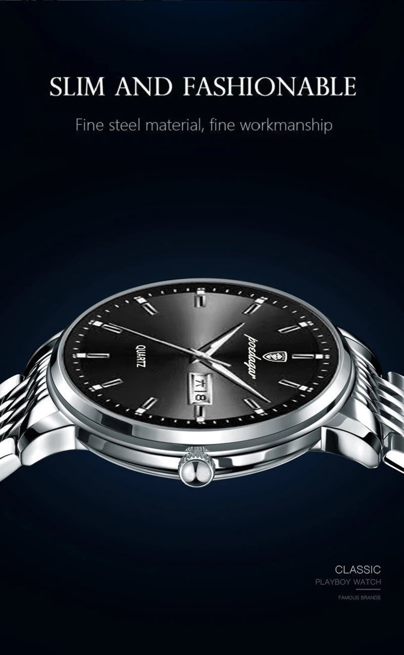POEDAGAR Luxury Business Men Wristwatches