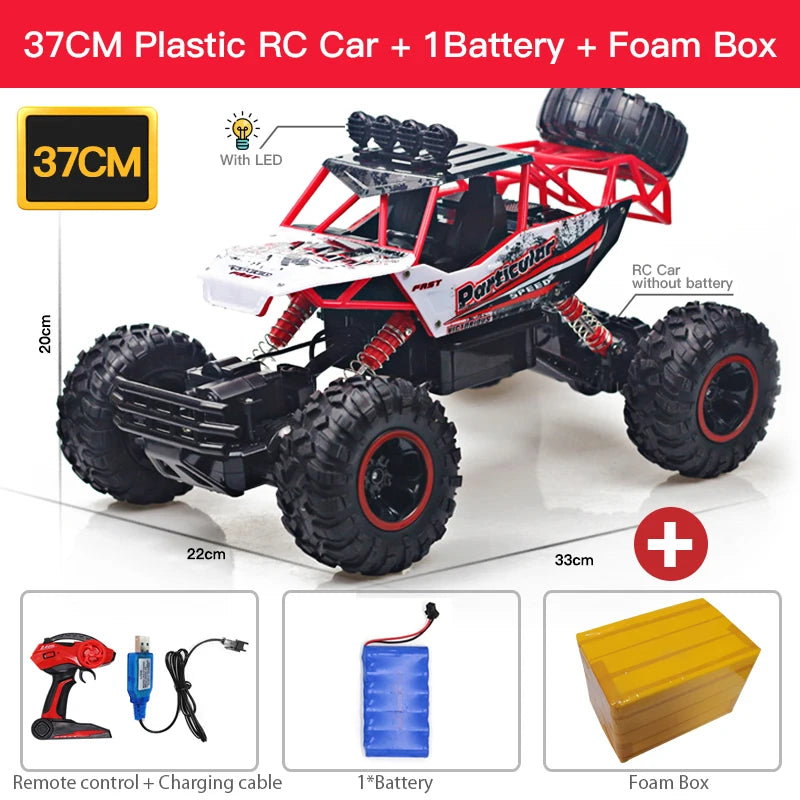 ZWN 1:12 / 1:16 4WD RC Car With Led Lights 2.4G Radio Remote Control Cars Buggy
