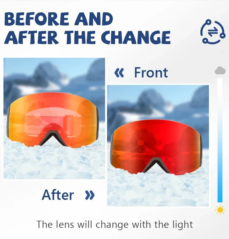 Kapvoe Photochromic Ski Goggles