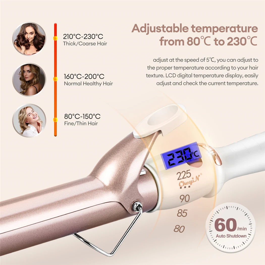 CkeyiN 32mm 38mm Electric Hair Curler