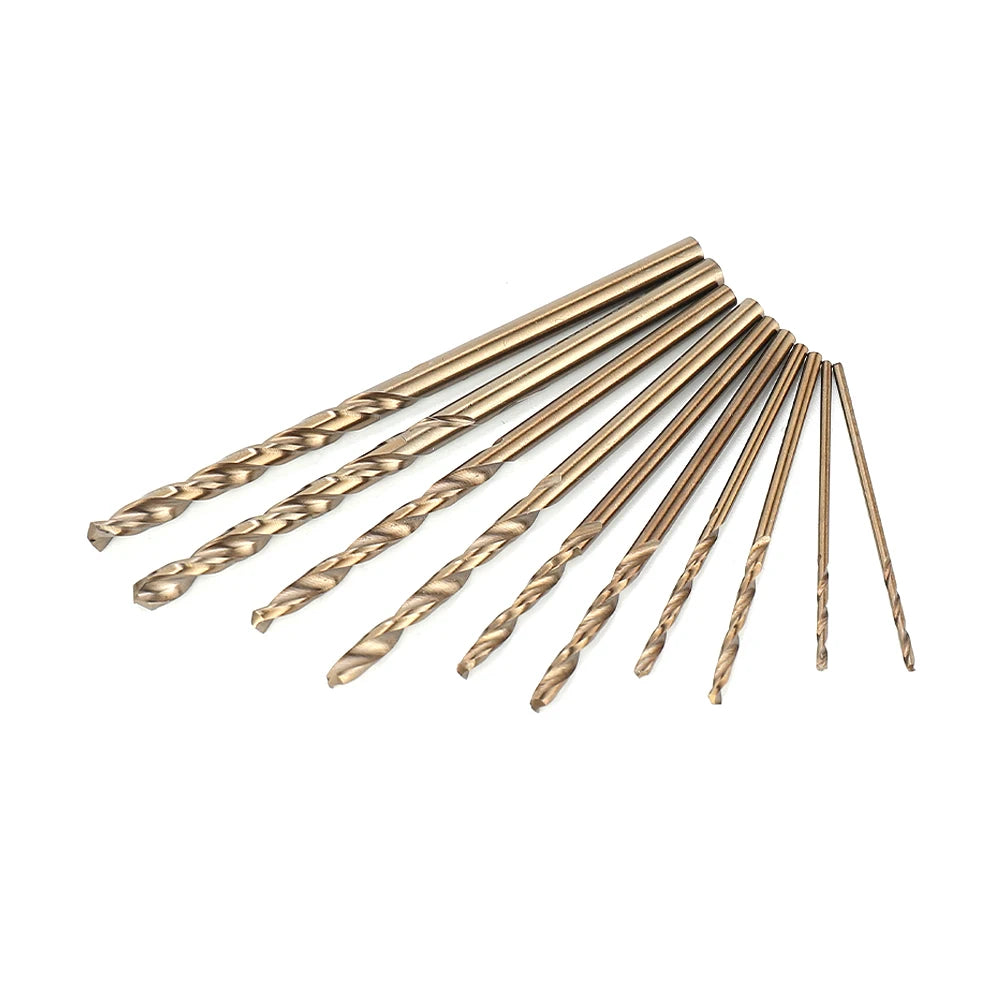 10pcs/set HSS M35 Cobalt Drill Bits