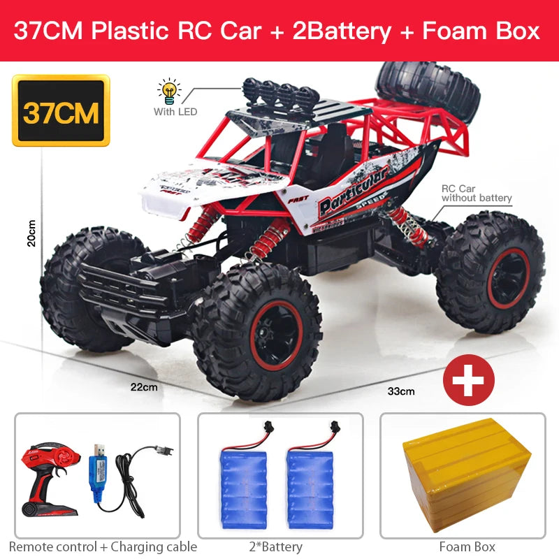 ZWN 1:12 / 1:16 4WD RC Car With Led Lights 2.4G Radio Remote Control Cars Buggy