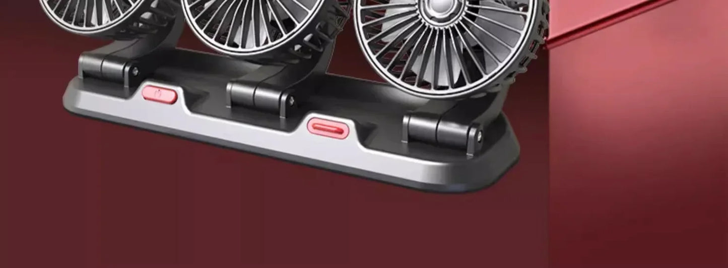 5V Triple Head Car Fan