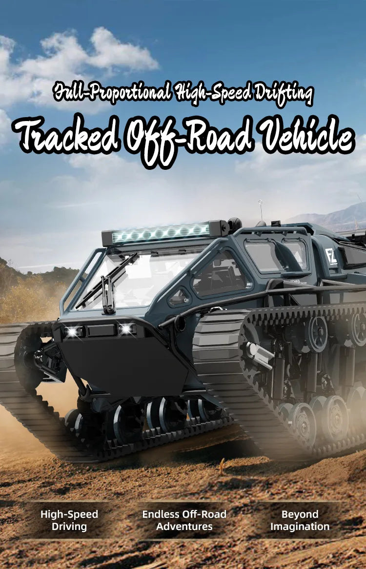 2.4G JJRC C8812 Full Scale Tracked RC Tank Remote Control Car