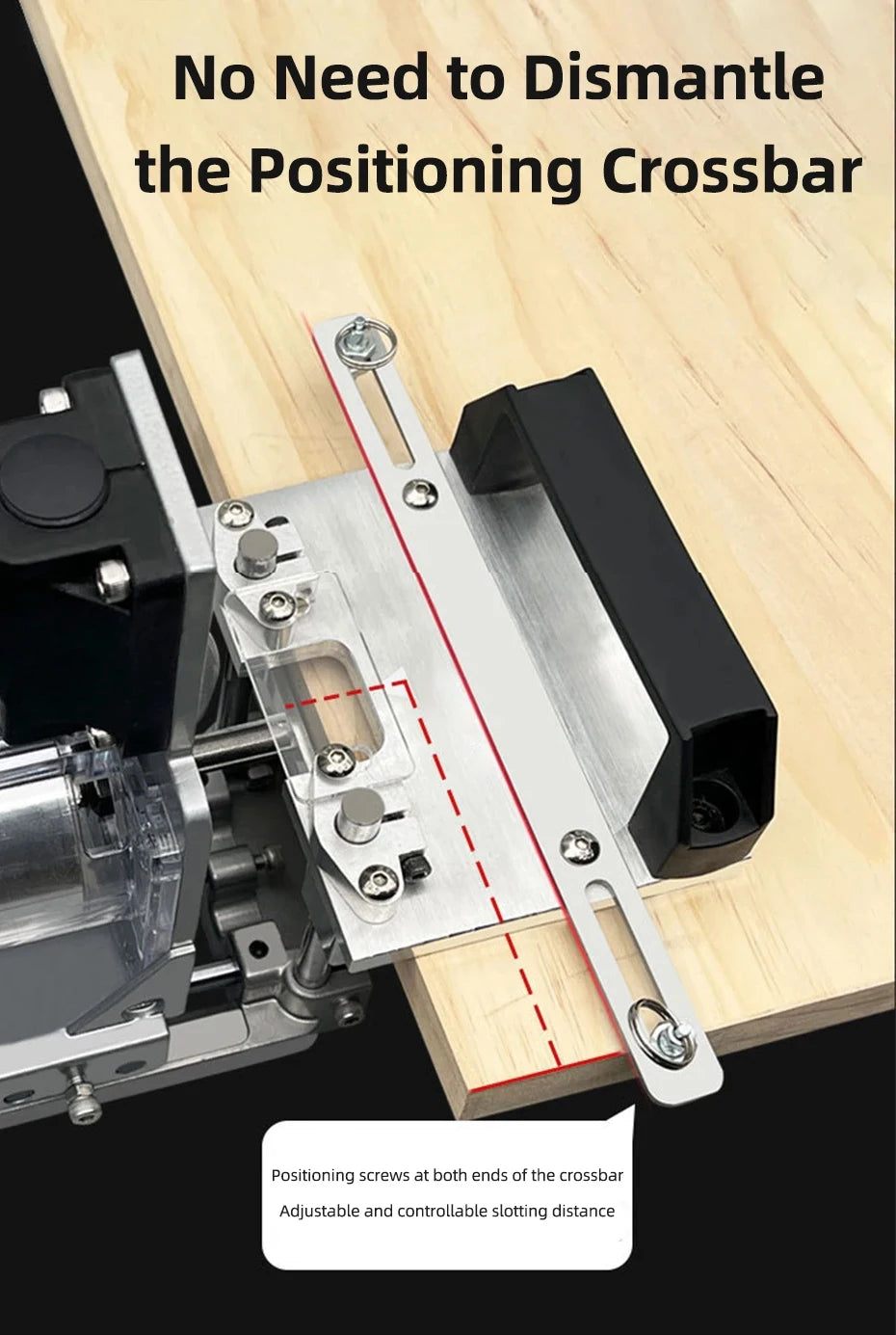 2 in 1 Woodworking Slot Locator Invisible Fastener Punch Holder