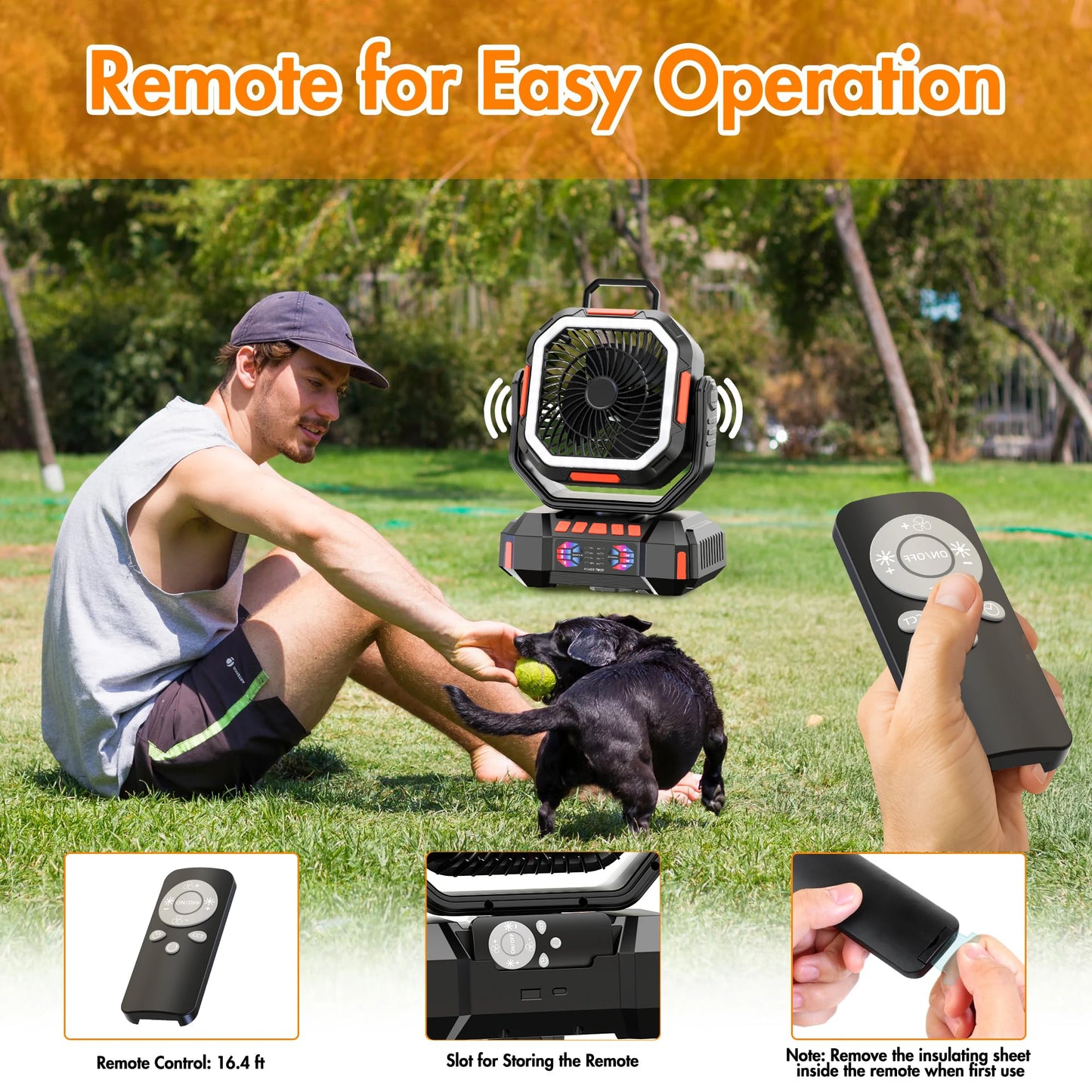 Camping Fan 40000mAh Battery Powered Fan