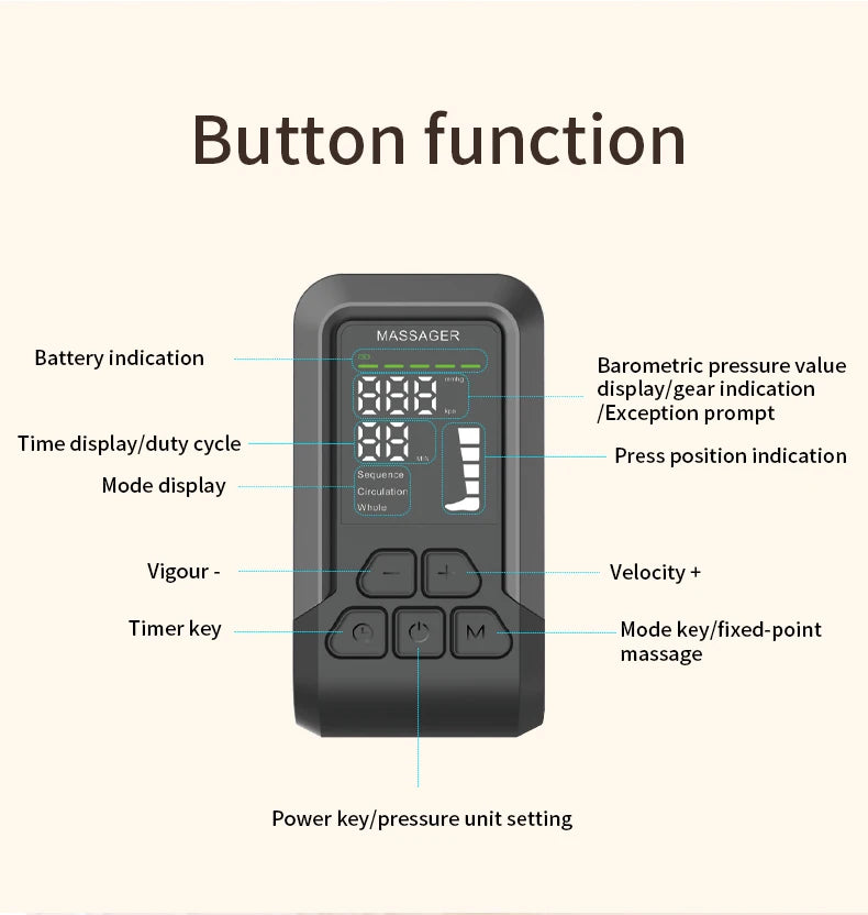 Professional air compression Leg Massager CF100