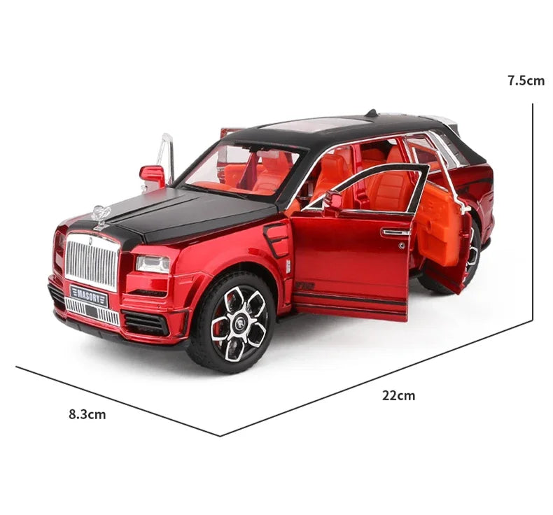 1:24 Rolls Royce Cullinan Masory SUV Alloy Luxy Car Model