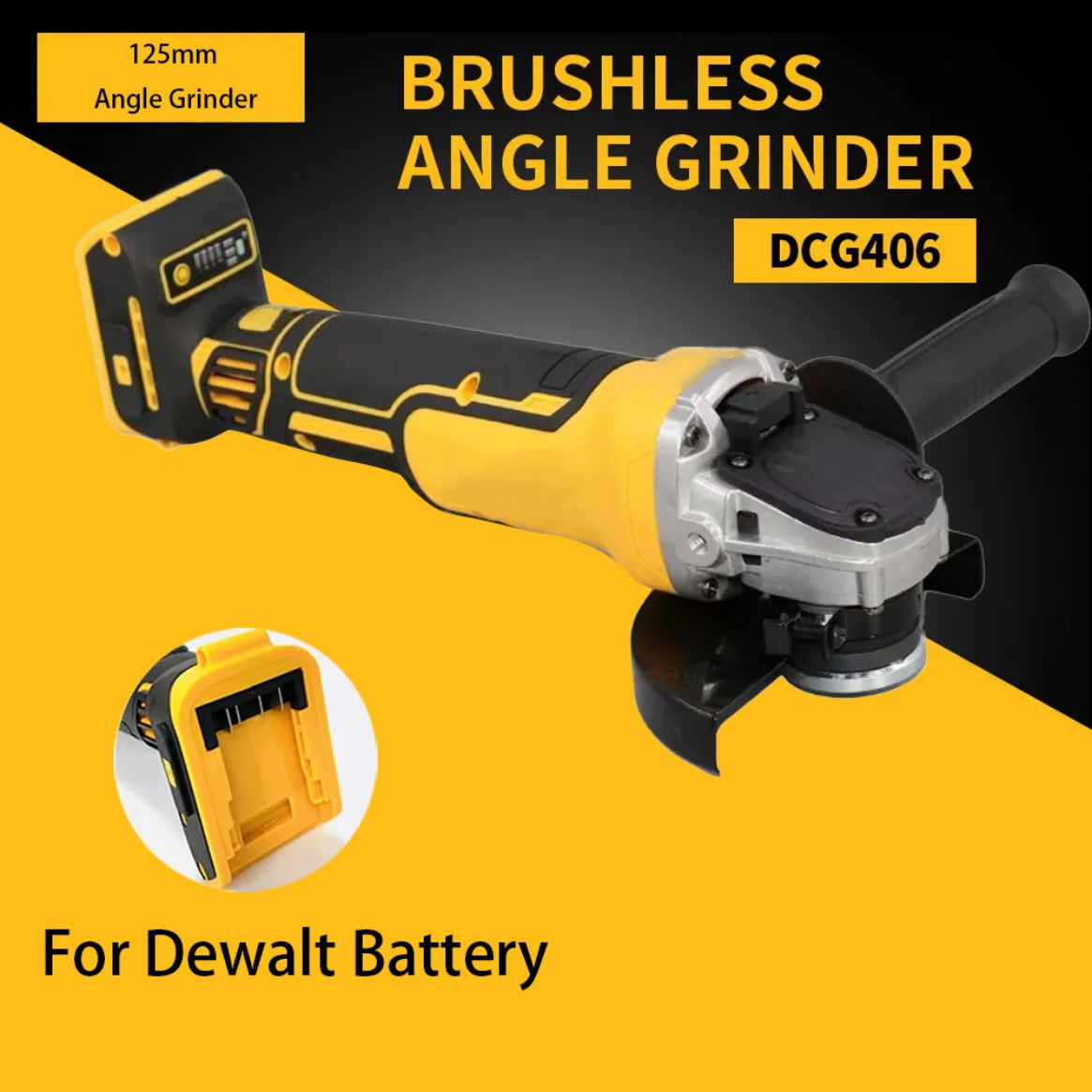 125-millimeter 21V lithium-ion battery brushless angle grinder