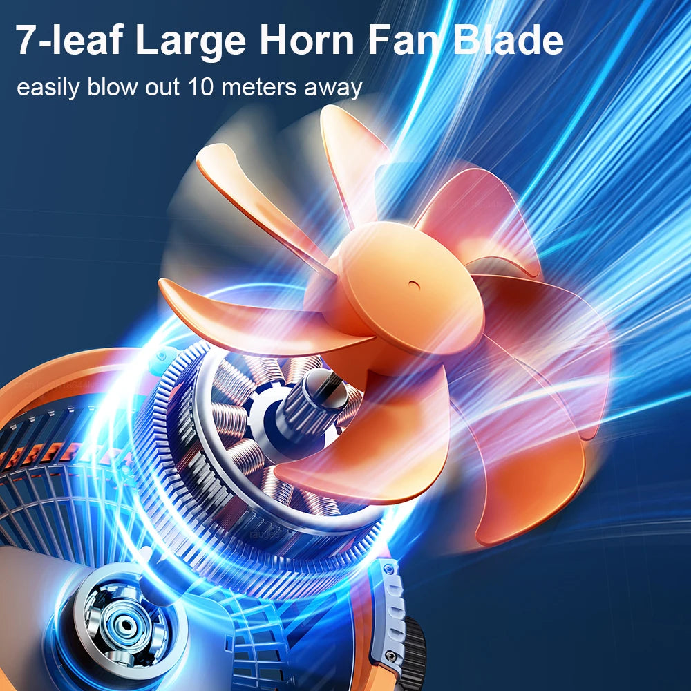 Camping Fan 20000mAh Rechargeable Portable Outdoor Camping Fan