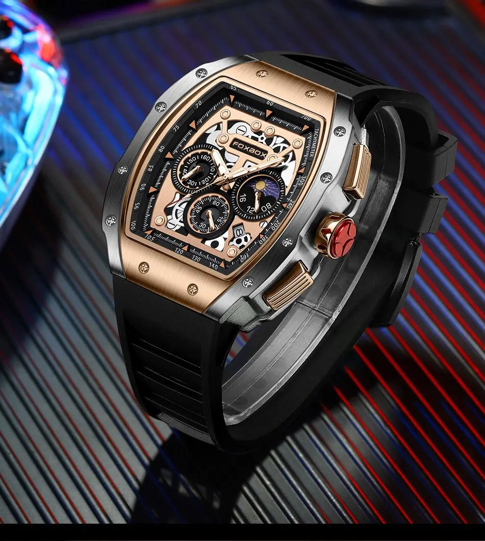 Luxury Mens Watches Business Waterproof Military Quartz Chronograph Wristwatch