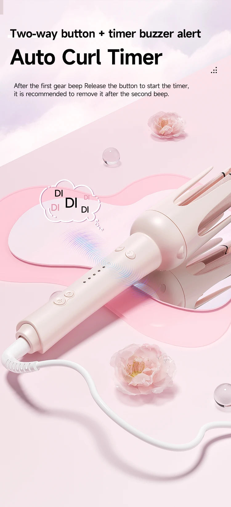 Auto Rotating Ceramic Hair Roller Professional Curling Iron
